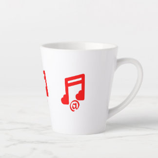 @ love music latte mug
