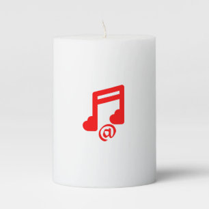 @ love music pillar candle