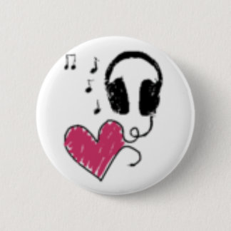 Love music pinback button
