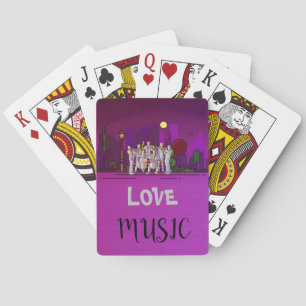 Love Music Poker Cards