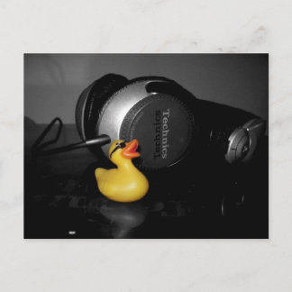 "Love Music" Rubber Duck Postcard