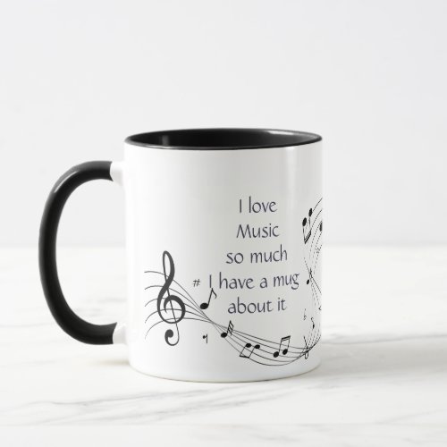 Love Music So Much Fun Quote Saying Mug