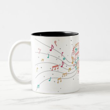 Love Music Two-tone Coffee Mug by StargazerDesigns at Zazzle