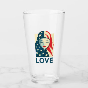 Love Muslim Refugee Glass