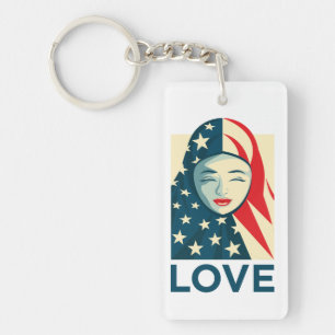 Love Muslim Refugee Keychain