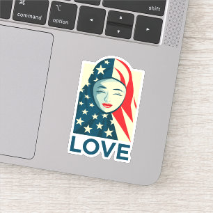 Love   Muslim Refugee Sticker