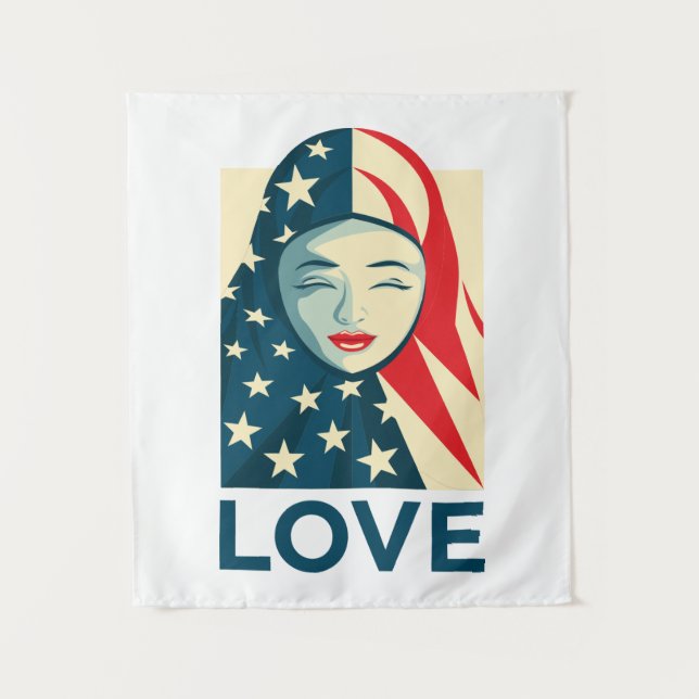 Love | Muslim Refugee Tapestry (Front)