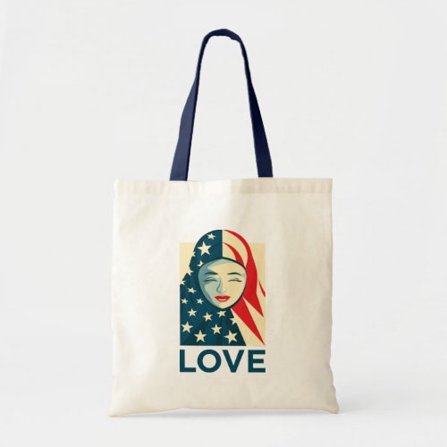 Love  Muslim Refugee Tote Bag