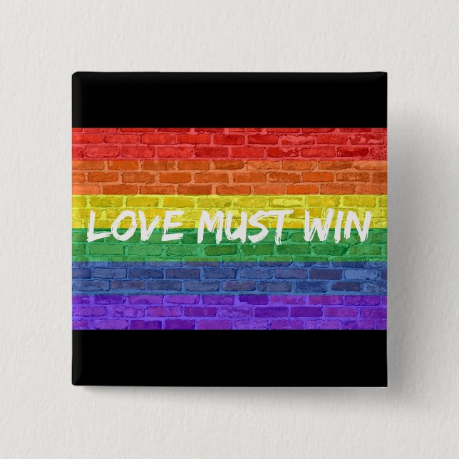 Love Must Win Button (Front)