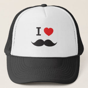Love Mustache Trucker Hat