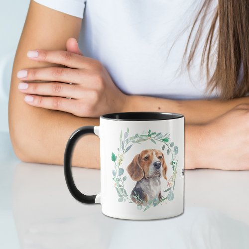 Love My Beagle Wreath Coffee Mug