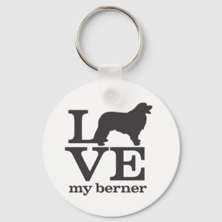Love my Bernese Mountain Dog Keychain