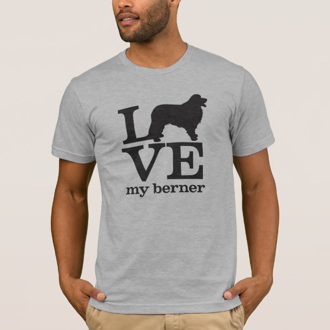 Love my Bernese Mountain Dog T-Shirt (Front)