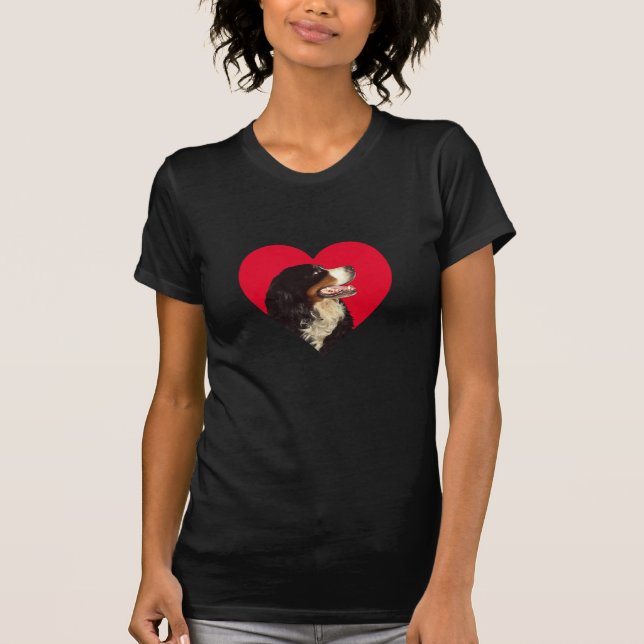 Love My Bernese Mountain Dog T-Shirt (Front)