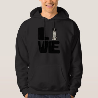 Love My Border Collie Dog Hoodie