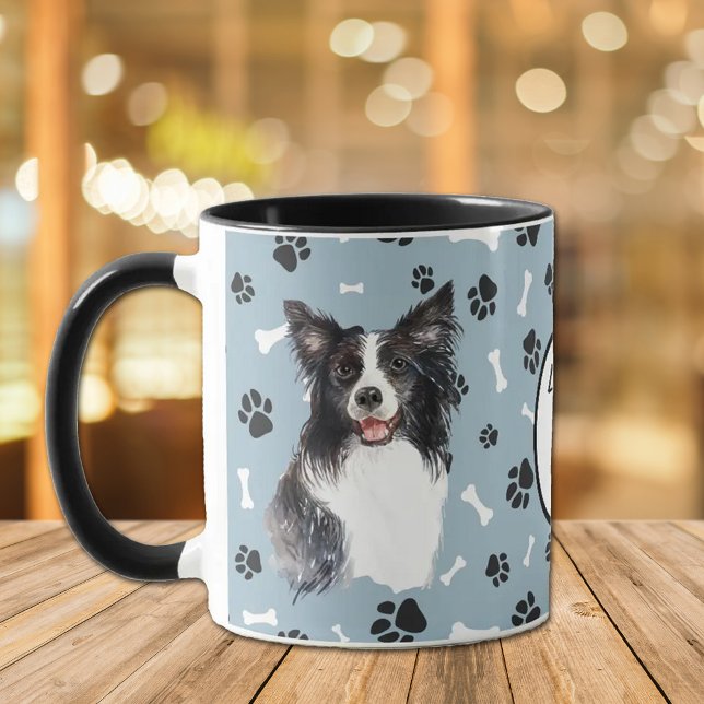 Love My Border Collie Dog Pawprint Mug (Creator Uploaded)