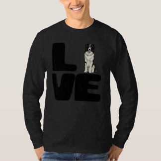 Love My Border Collie Dog T-Shirt