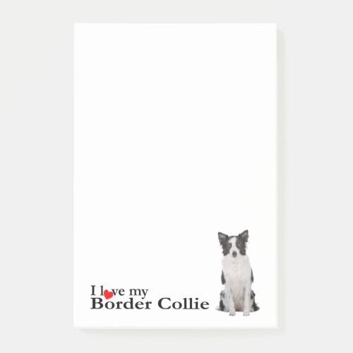 Love My Border Collie Post_It Notes