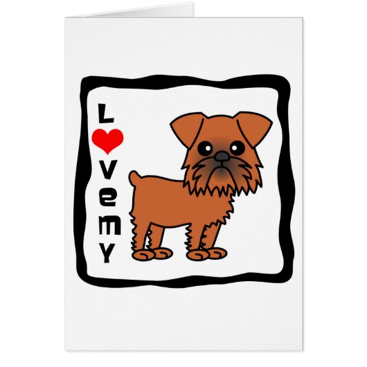 Love My Brussels Griffon Cards (Front)