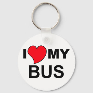 Love My Bus Keychain