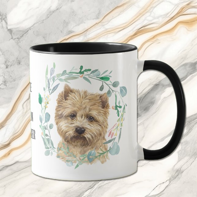 Love My Cairn Terrier Wreath Coffee Mug (Creator Uploaded)