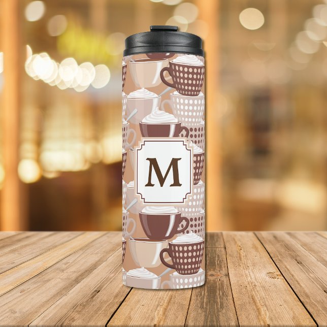 Love My Cappuccino Monogram Thermal Tumbler (Creator Uploaded)