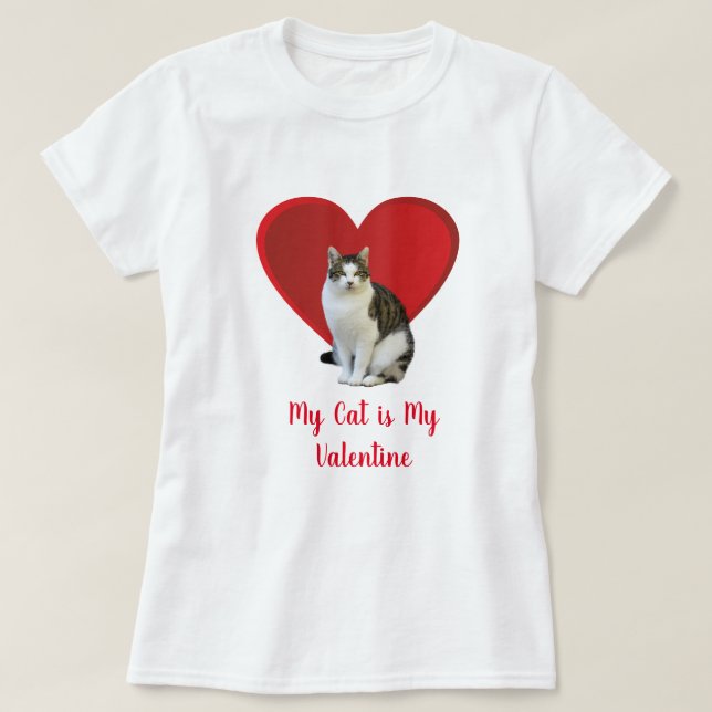 Love My Cat / Valentine's Day T-Shirt (Design Front)