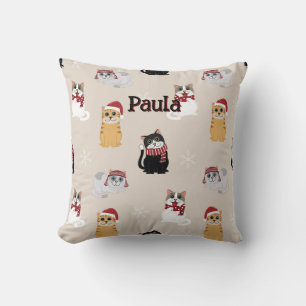 Love my cats throw pillow