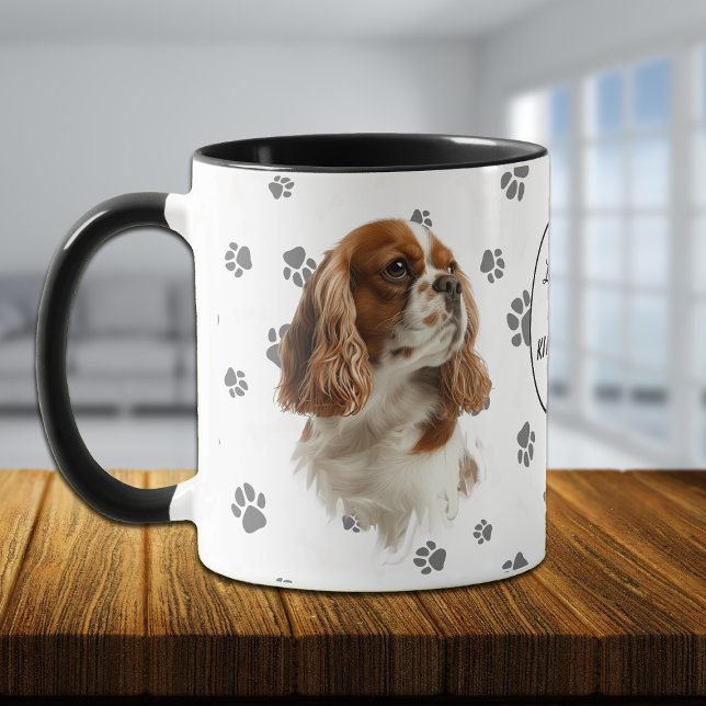 Love My Cavalier King Charles Spaniel Pawprint Mug (Creator Uploaded)