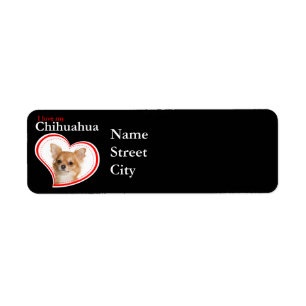 Love My Chihuahua Return Address Labels