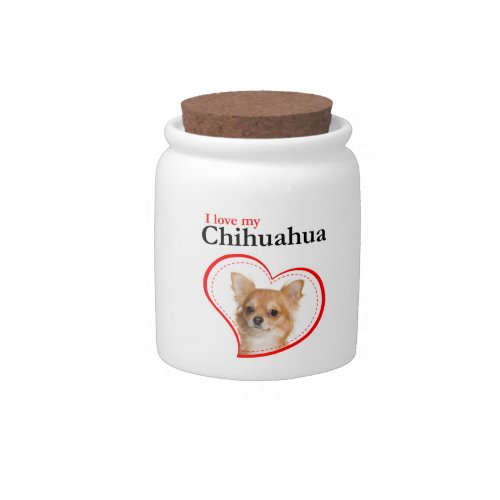 Love My Chihuahua Treat Jar