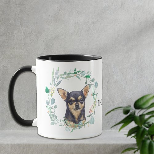 Love My Chihuahua Wreath Coffee Mug