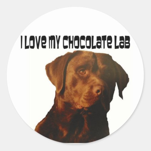love my chocolate lab stickers