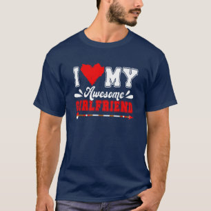 Love My Cool Girlfriend Valentine's Day Couples T-Shirt