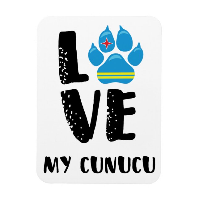 LOVE MY CUNUCU (Black letters) - Magnet (Vertical)