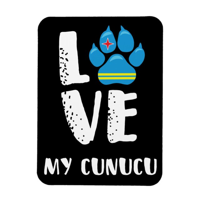LOVE MY CUNUCU (White letters) - Magnet (Vertical)
