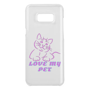 LOVE MY CUTE PINK PET CAT UNCOMMON SAMSUNG GALAXY S8+ CASE