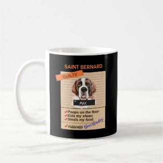 Love My Cute Saint Bernard Despite Bad Habits Coffee Mug