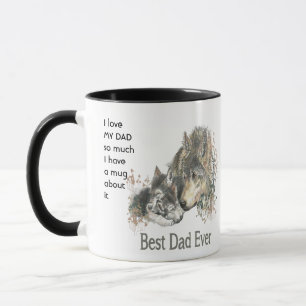 Love MY DAD so much I Fun Quote  Mug