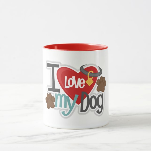 Love My Dog 11 oz Combo Mug (Center)
