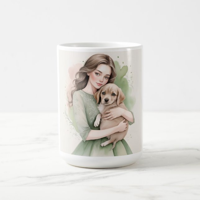 love my dog, lovely coffee mug (Center)