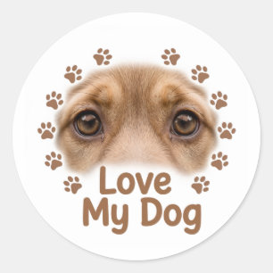 Love My Dog Sticker