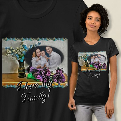 Love My Family Silk and Corn Husk Flowers 2190 T_Shirt