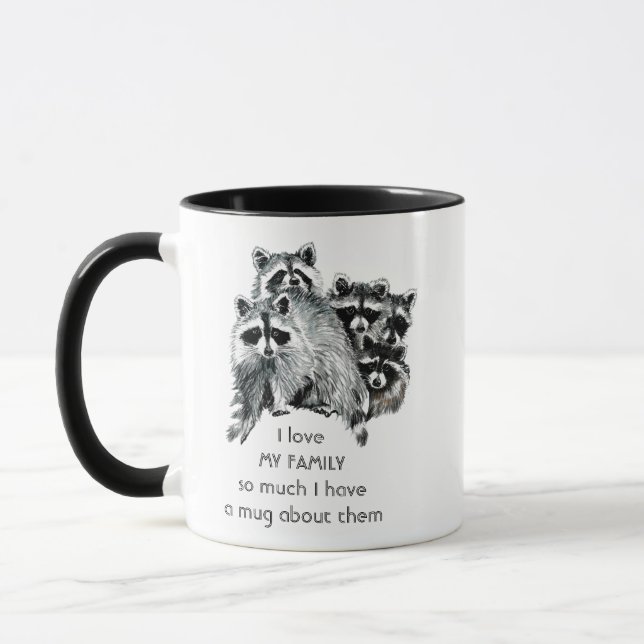 Love MY FAMILY So Much Fun Quote  Mug (Left)
