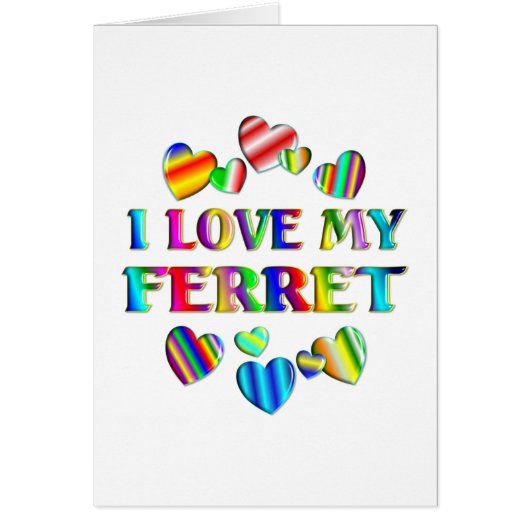 Love My Ferret Cards (Front)