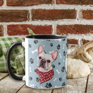 Love My French Bulldog Pawprint Mug