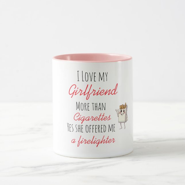 Love my girlfriend funny Mug (Center)