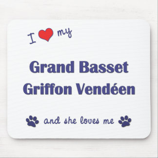 Love My Grand Basset Griffon Vendeen (Female Dog) Mouse Pad