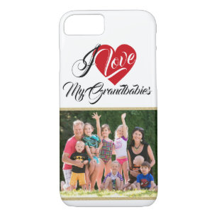 Love My Grandbabies with Photo iPhone 8/7 Case