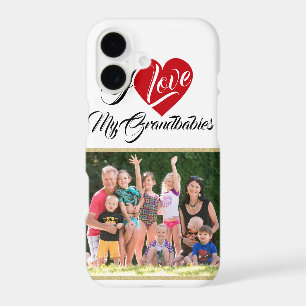 Love My Grandbabies with Photo iPhone 17 Case
